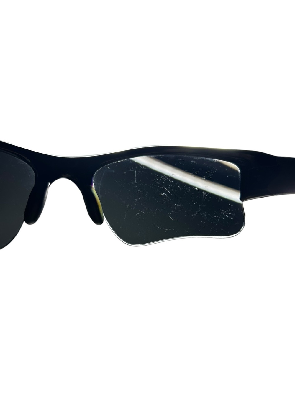 Oakley Flak Jacket XLJ 1.0 Sunglasses Black 12-903 63-14 Vintage Sport Wrap - Picture 8 of 12